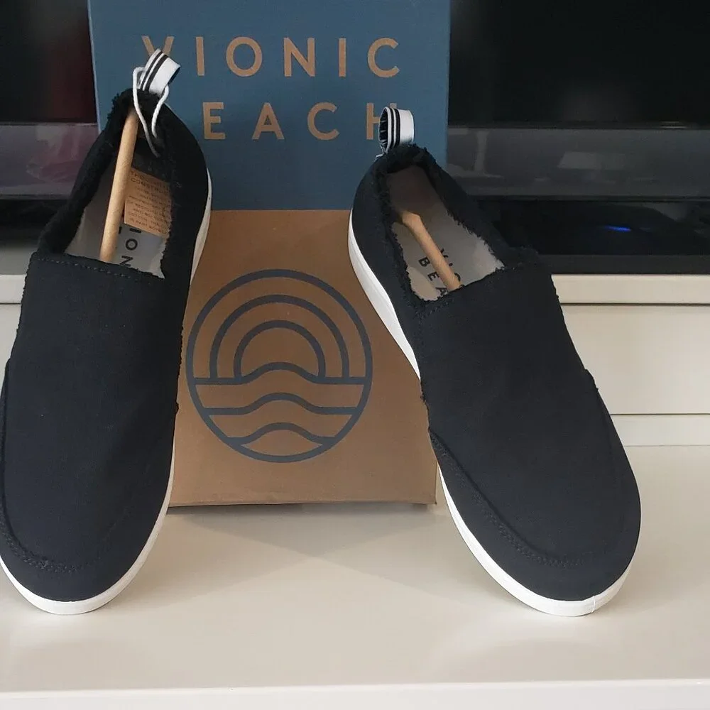 New: Vionic Beach Malibu Slip on Sneaker: Canvas Sz. 6.5 - Picture 3 of 7